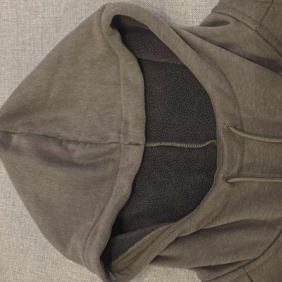 NOBULL Sleeveless Hoodie in Brow/Gray/Green Medium - Picture 4 of 7